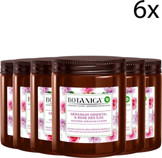 Botanica by Air Wick Geurkaars - Oosterse Geranium & Rozen x6