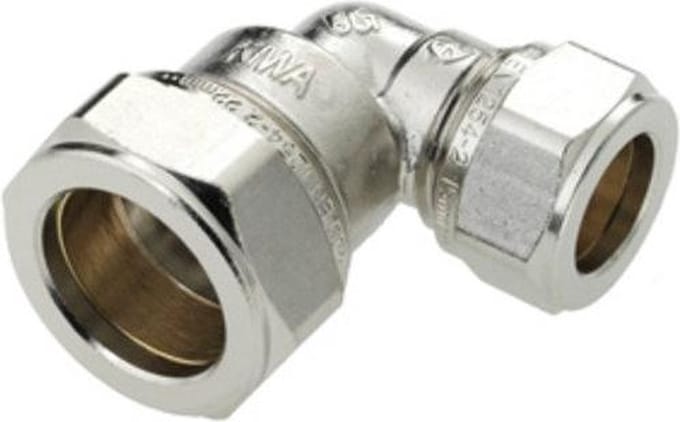 Bonfix knelkoppeling - Verloopknie - 22mm x 15mm - Vertint Messing