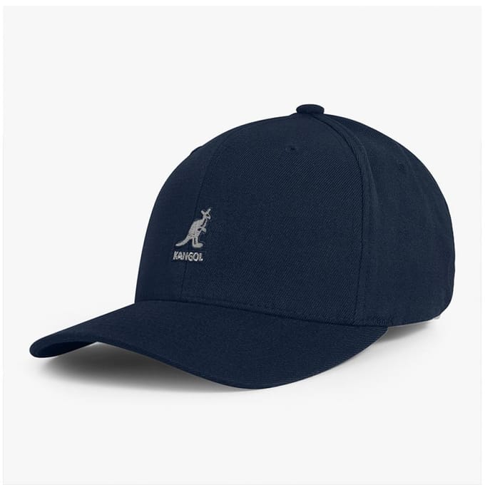 Casquette de baseball Kangol 8650bc Bleu foncé Flexfit Laine 8650BC DK BLUE (S) gray