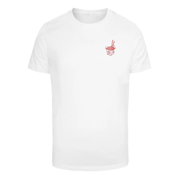 Mister Tee - Best Noodles Heren Tshirt - 3XL - Wit