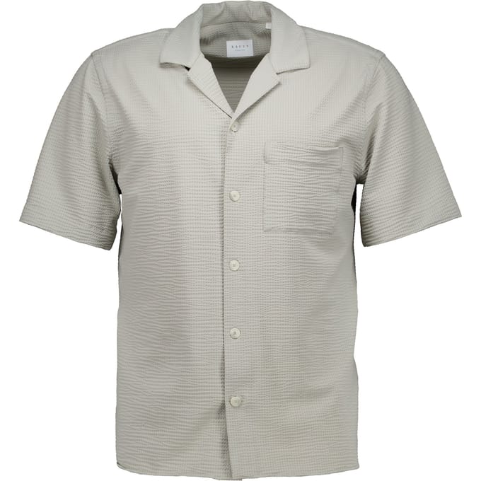 Xacus Active Shirt Korte Mouw Overhemden Lichtgrijs Act440mm/21616