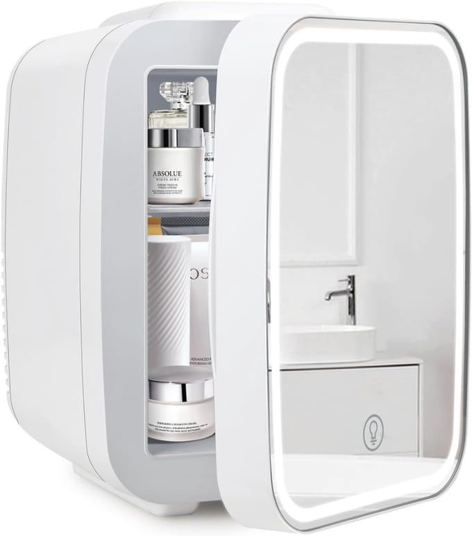 Skincare Fridge 4L - Organizer - Make up Koelkast - Beauty Fridge - Wit