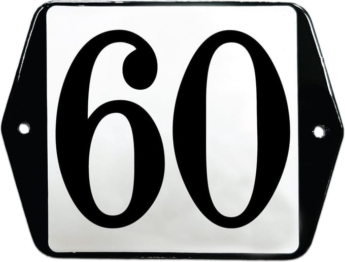 Emaille huisummer model oor - 60