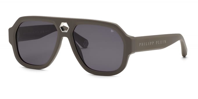 Philipp Plein SPP143 Verde kaki opaco 58/16/150 MAN Zonnebrillen