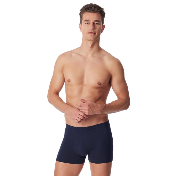 Uncover by Schiesser 3PACK Shorts Heren Onderbroek - donkerblauw