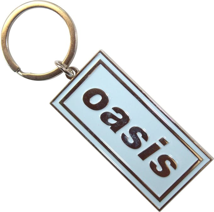 Oasis - Logo Sky Blue Sleutelhanger - Blauw
