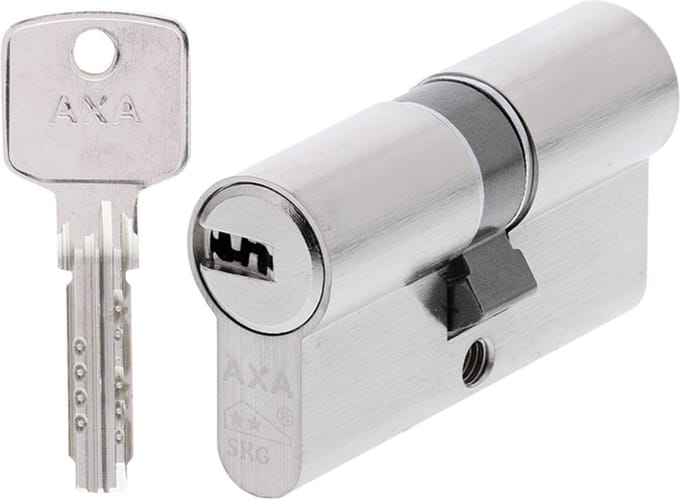 AXA Veiligheidscilinder - Comfort Security - Cilinderslot - incl. 3 sleutels - SKG2 - Vernikkeld - 30/30 mm