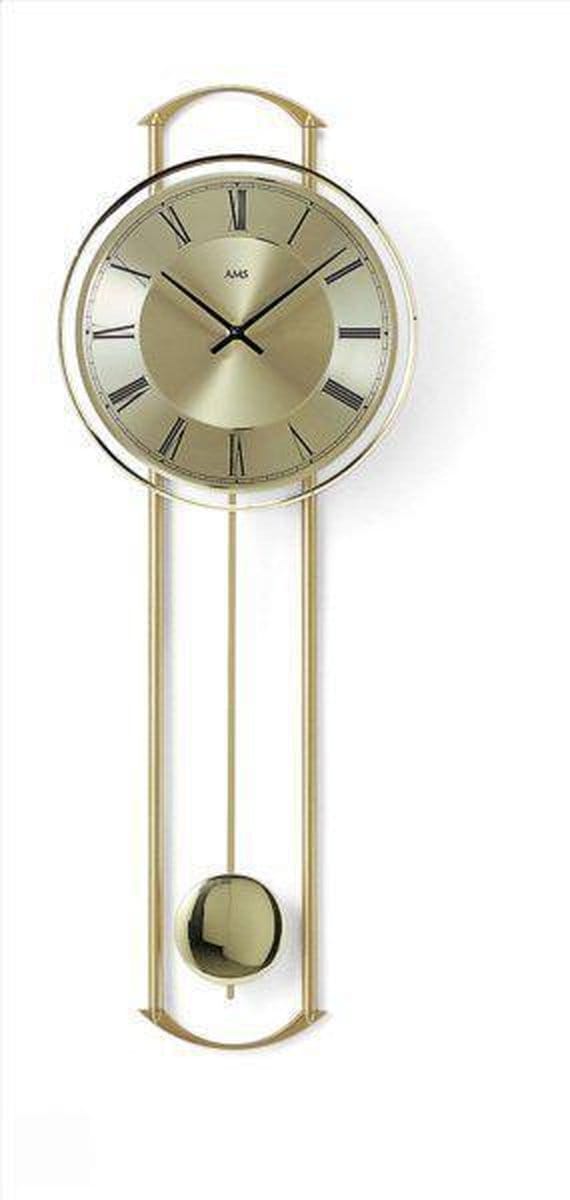 AMS - Klok - Rond - Messing - Ø21 cm - Crème