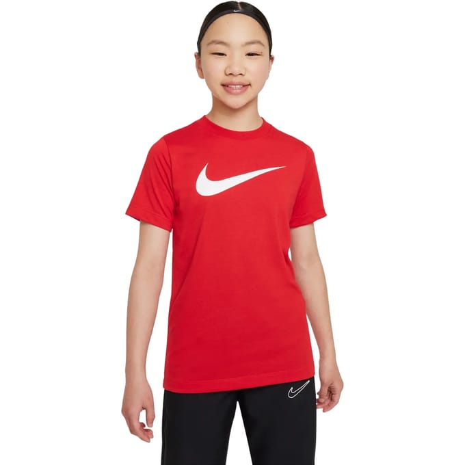 Nike T-shirt - Unisex - rood/wit 116/128