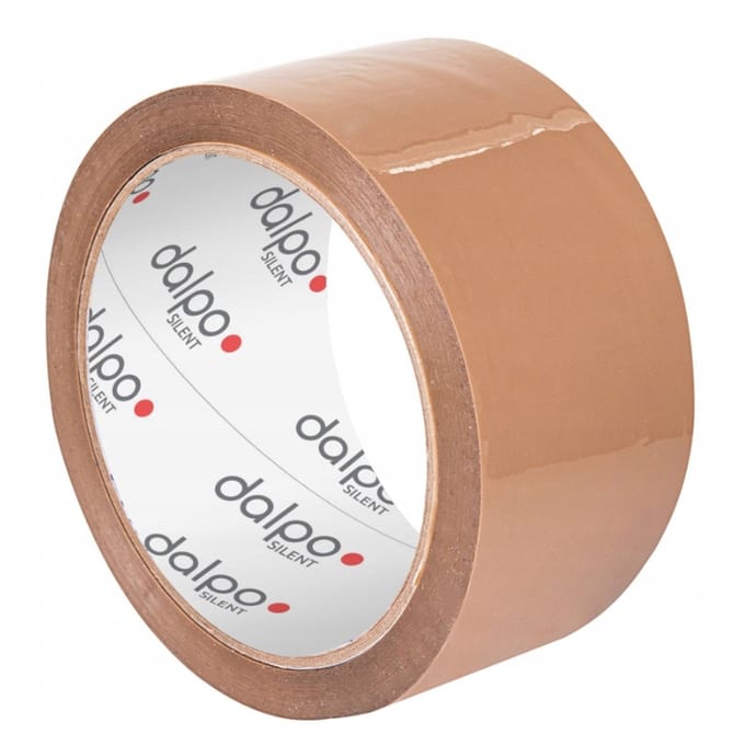 Bruine Pakkingstape 48mm x 60m - Stille Afwikkeling