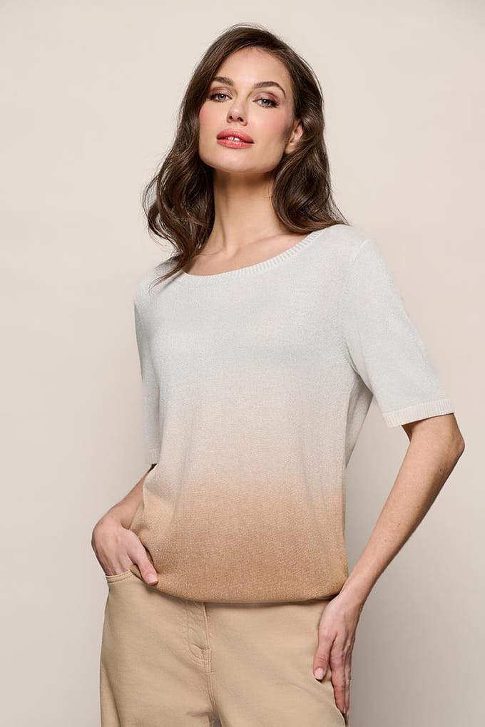 Cecile Top Offwhite / Zand