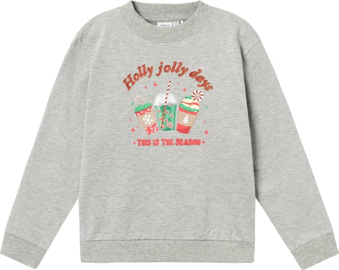 NAME IT NKFRULJUL LS NREG SWEAT BRU BOX Meisjes Trui - Maat 116