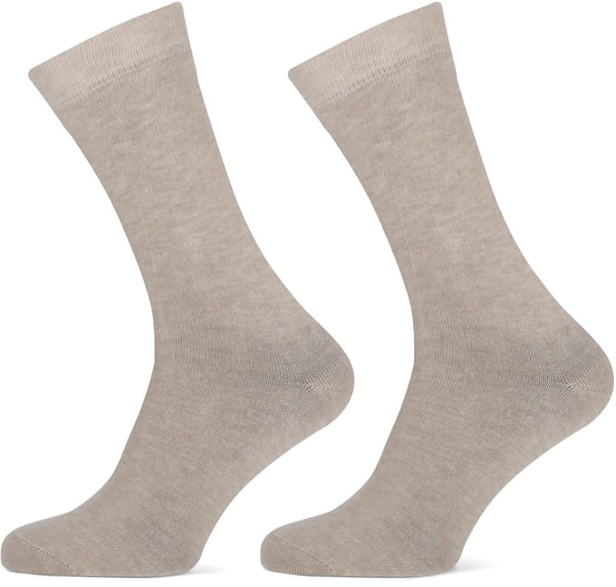 Basset Bamboe - Unisex Sokken - 4-pack - Beige - Maat 43/46