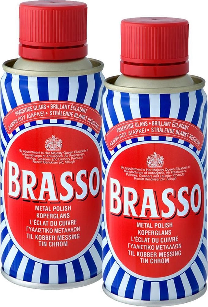 Brasso Koperpoets Poetsmiddel voor Koperglans - 2x 175 ml - Voordeelverpakking