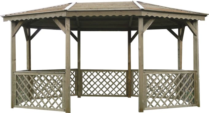 Solid Paviljoen S7708 Geïmpregneerd Hout 445x340cm