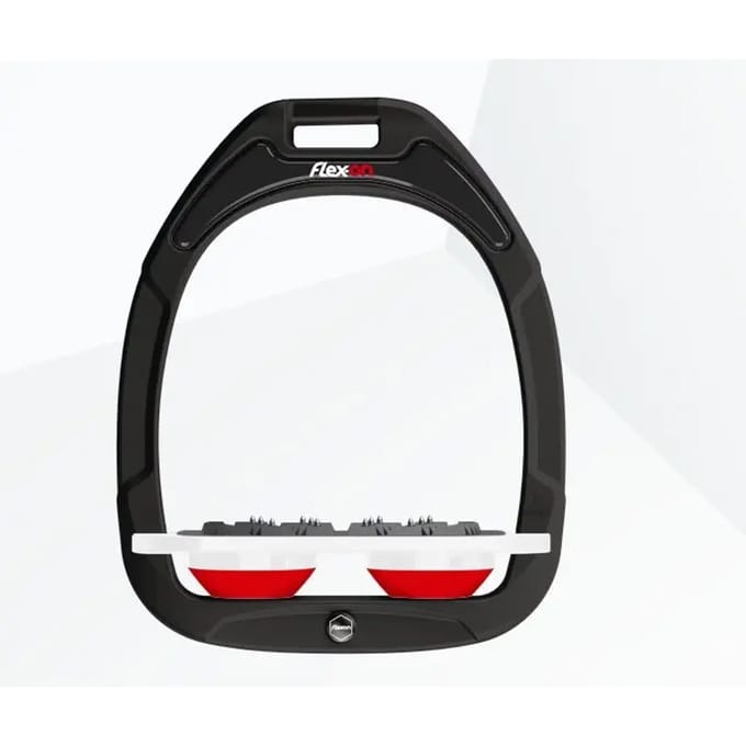 Platte Ultra Grip Beugels Zwart/Wit/Rood Flex-On Green Composite