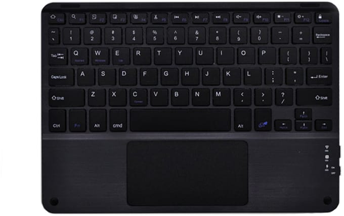 Draadloos Touchpad Toetsenbord voor Tablets Black L