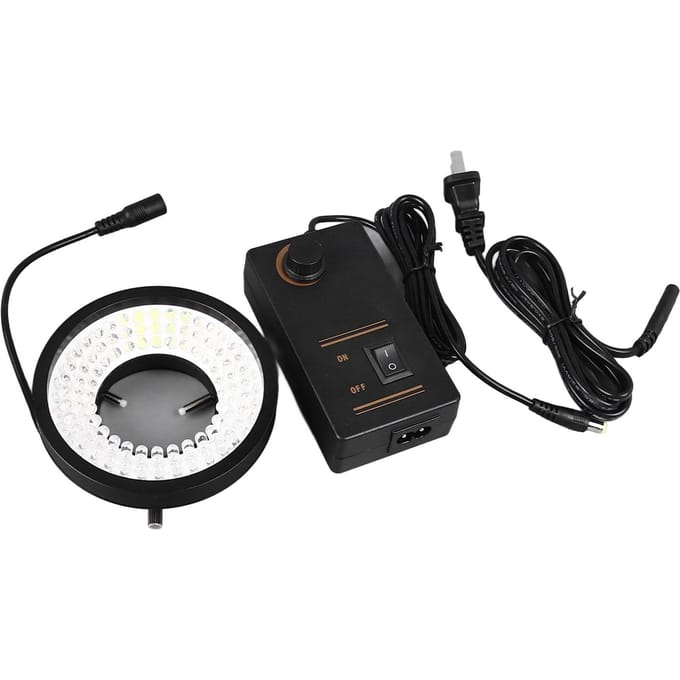 Microscoop LED Ringlicht 96 LEDs 6500K Wit Verstelbare Helderheid Industriële Camera Ringlamp