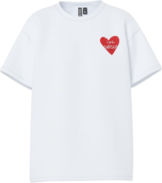 PIECES - PCSKYLAR SS BACK PRINTED T-SHIRT JRS BC - Meisjes - T-shirts