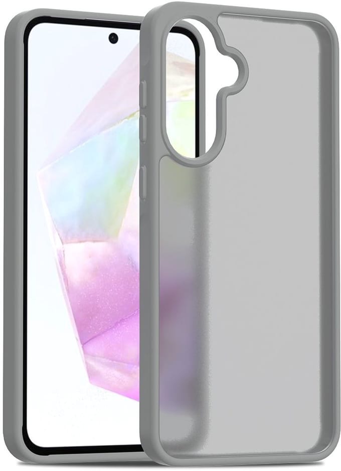 Hoesje geschikt voor Samsung A36 / Samsung A56 Hoesje - Solidenz Frosted - Titanium