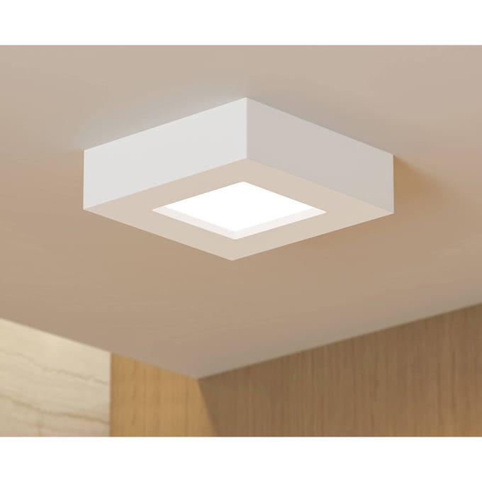 Prios LED plafondlamp Alette, wit, 12,2 cm, dimbaar