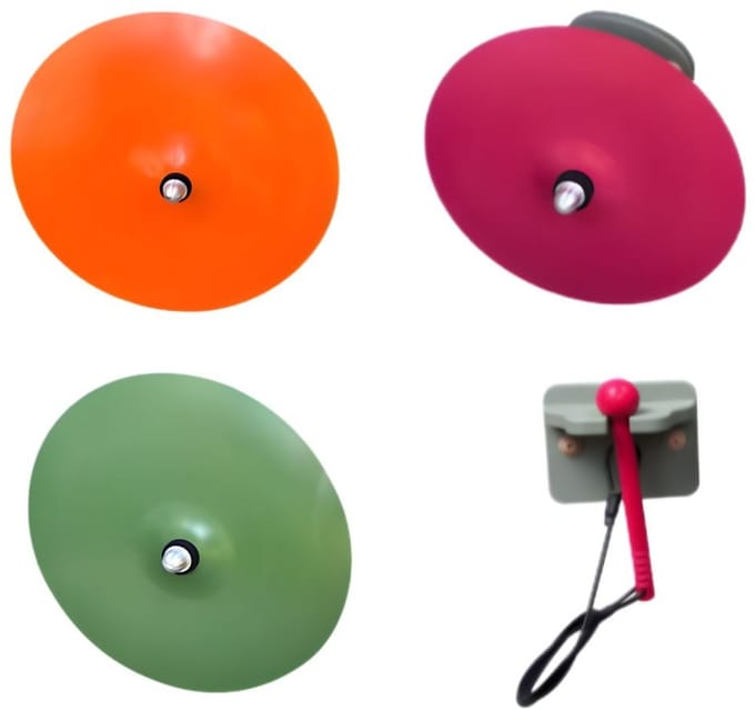 Eduplay muziekinstrument STEM Wall Brass Cymbals set van 3 voor kinderen.