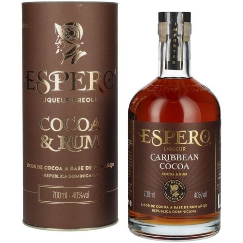 Ron Espero Caribbean Cocoa & Rum Liqueur 40% Vol. 0,7l in geschenkverpakking