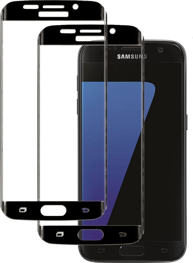 Screenprotector geschikt voor Samsung Galaxy S7 - Tempered Glass Screen Protector - 2 Stuks