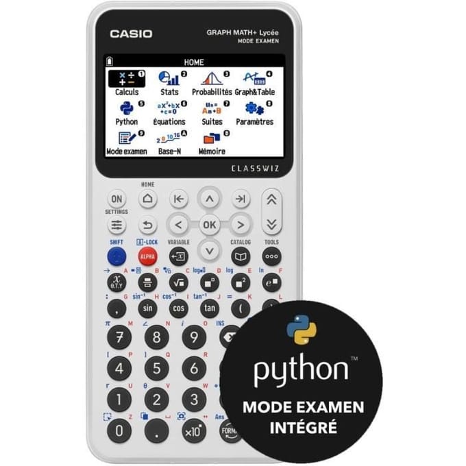 Casio grafische rekenmachine - Middelbare school - Wiskunde+ - Wit