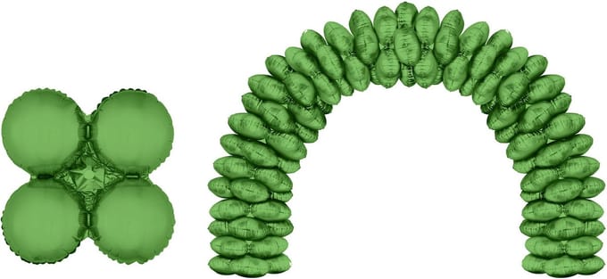 Folieballonnen Ballonnenboog Groen Rond (10st)