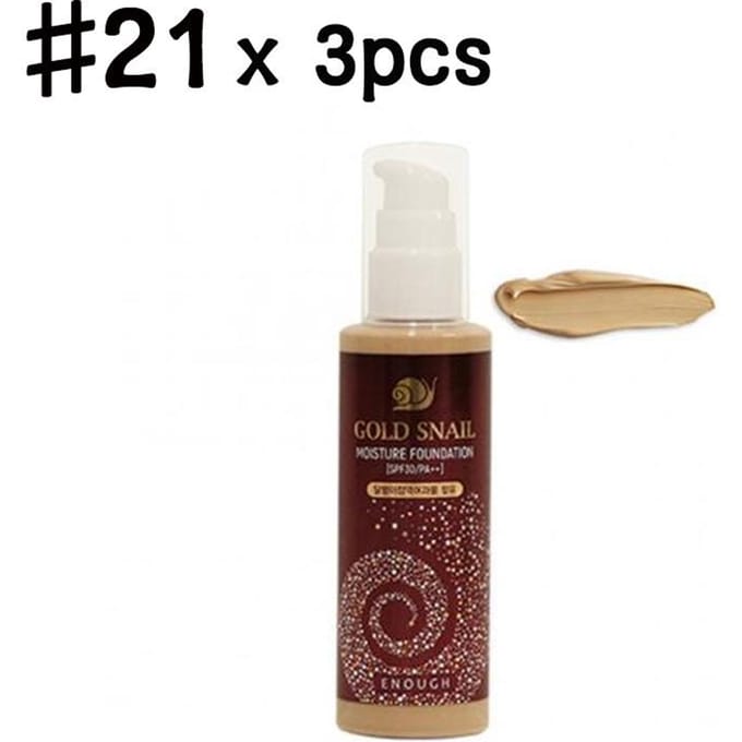 Genoeg Gold Snail Moisture Foundation 100ml (3 opties) #No.21 x 2PCS