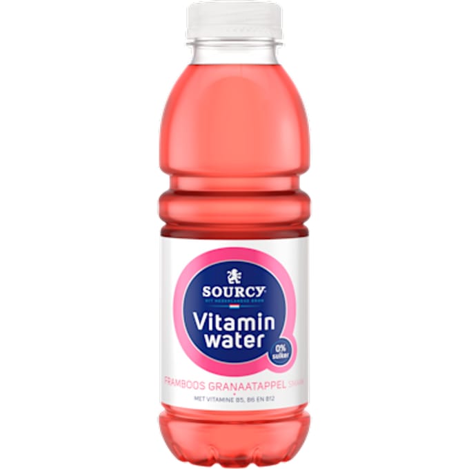 Vitaminwater framboos/gran gekoeld