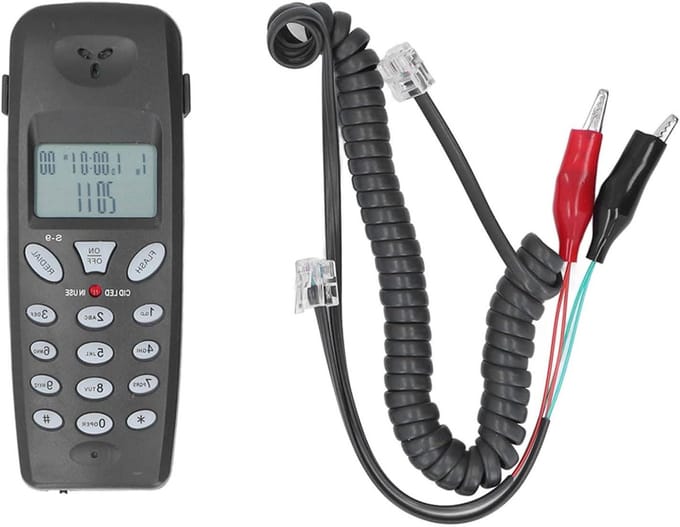 Vaste Telefoon - Thuiskantoor Telefoon - Thuiswerken - 16-bit LCD Display - 15.2 x 7.5 x 4.2 cm - Wit