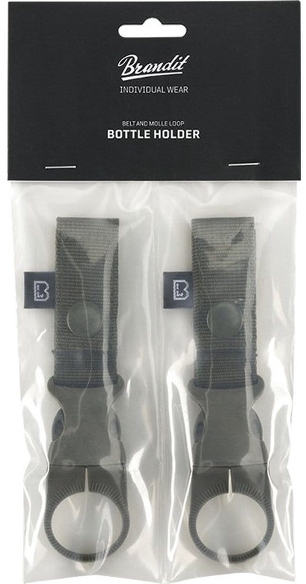Brandit - Belt and Molle Loop Bottle Holder 2 Pack Molle accessoire - One size - Olijfgroen