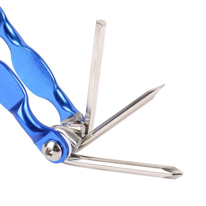11 in 1 Fiets Multitool Kettingpons Inbussleutel Sleuf Kruiskopschroevendraaier Multifunctionele Fietsreparatie gray