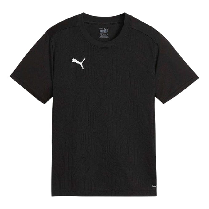 Puma Kinder/Jonge gestempelde jacquard reguliere jersey (Zwart)