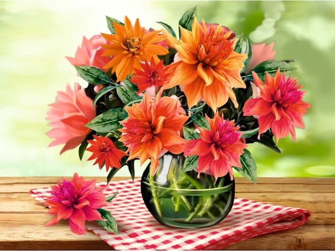 Diamond Painting Bright Bouquet 30 x 40 cm