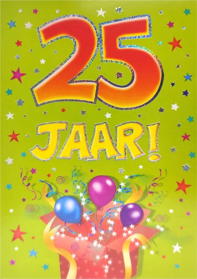 Verjaardagskaart - That Funny Age - 25 jaar - Met Envelop - Per stuk