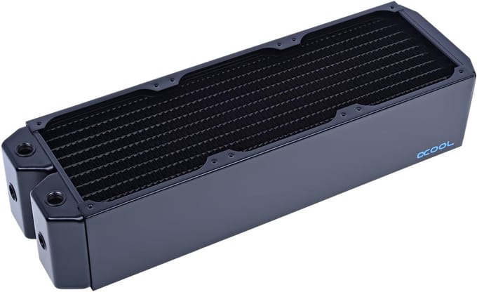 Waterkoeler Radiator voor CPU - 360mm Koper Zwart Geschikt voor Waterkoeling