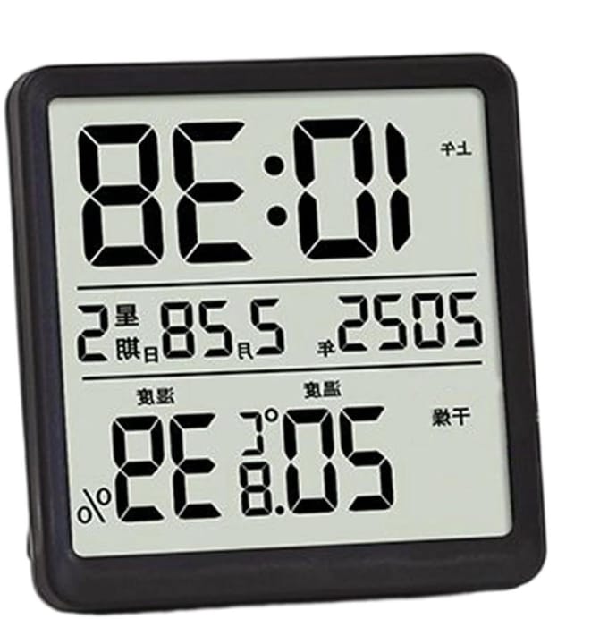 Digitale hygrometer - Vochtigheidsmeter thermometer - Luchtkwaliteit meten - Dubbele sensortechnologie - 8 x 2 x 82 cm - Wit