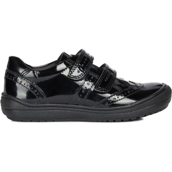 GEOX HADRIEL MEISJES Veterschoenen - ZWART