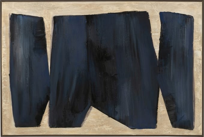 J-Line schilderij Pog - canvas - zwart/bruin