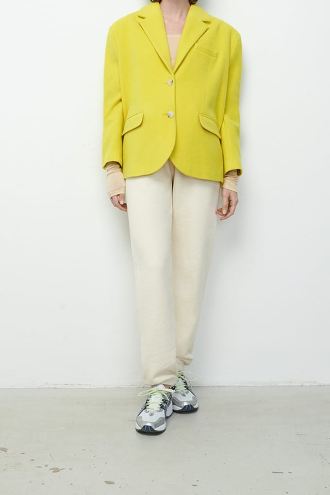 American Vintage Soktown Blazer Anis Maat: M/L | Blazers Outlet | Dames | Geel