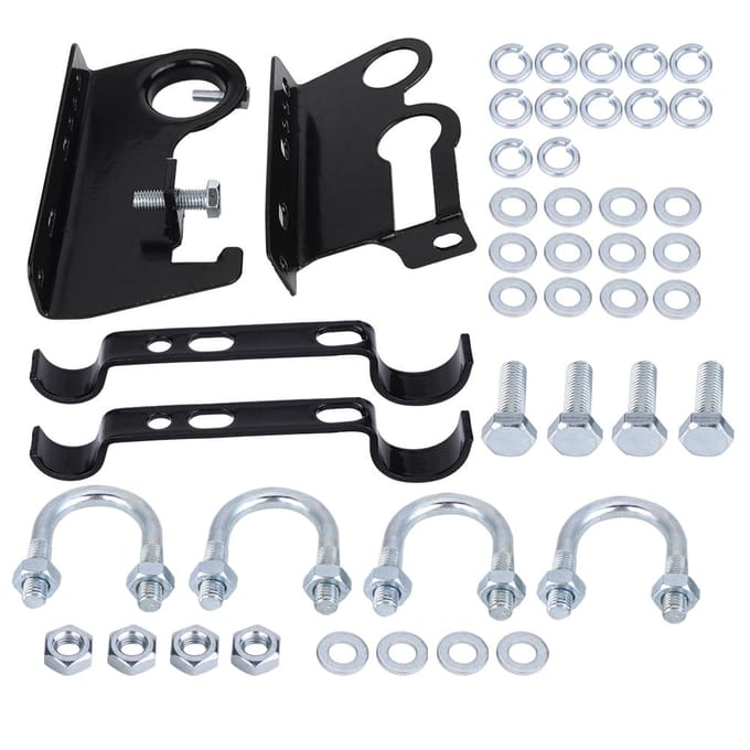 Jack de Ferme à Levage Élevé et Support de Support pour Pelle 4X4 Tout-Terrain 4WD Support de Galerie de Toit Ensemble Complet white