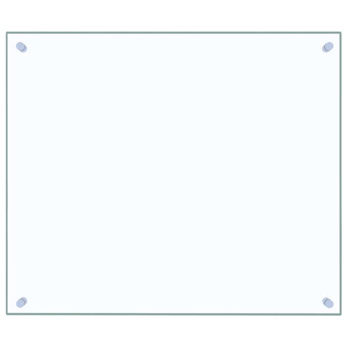 vidaXL - Spatscherm - keuken - 70x60 - cm - gehard - glas - transparant