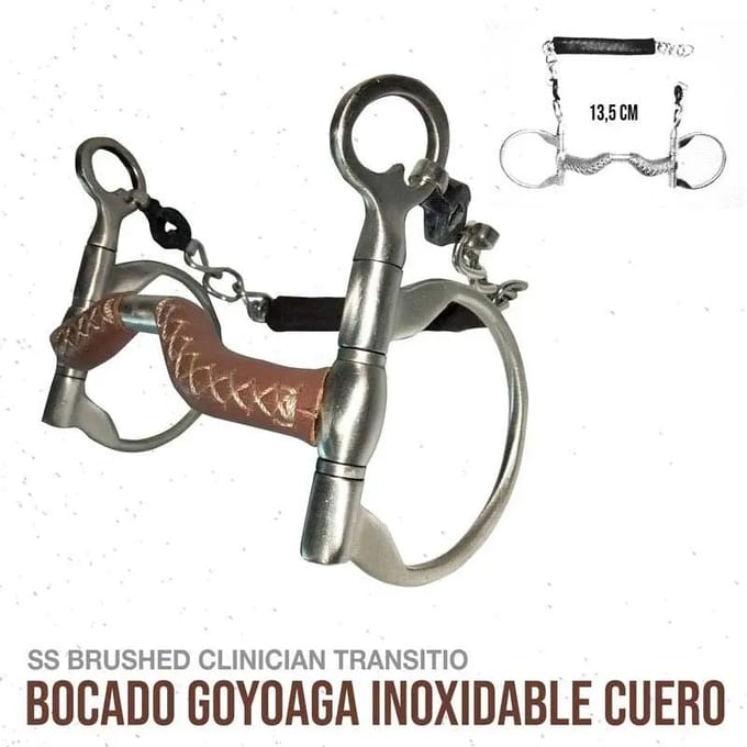 Mors voor paard in leer Zaldi Goyoaga Reining