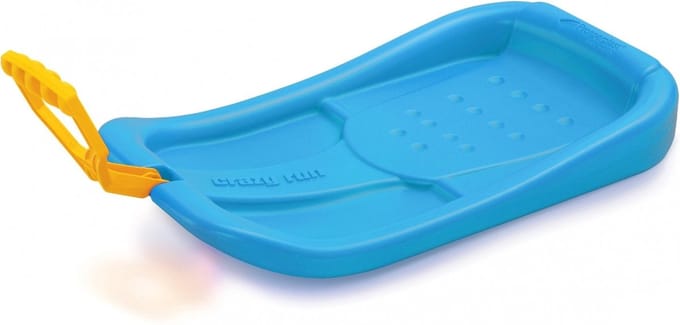 Prosperplast Sneeuw slee - slede met handvat - kinderen - 58 cm - blauw - Kinderslee - kunststof