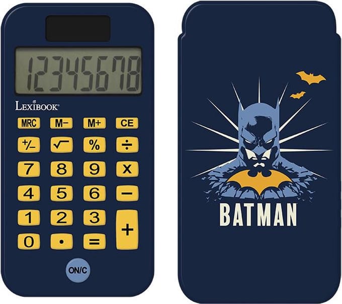 Batman 8 digits Pocket Calculators met bescherming hoes