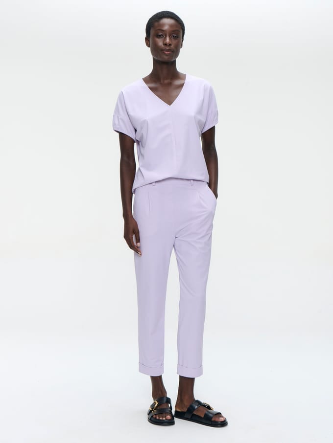 Isabelle top technical jersey | Lila - Lila / S