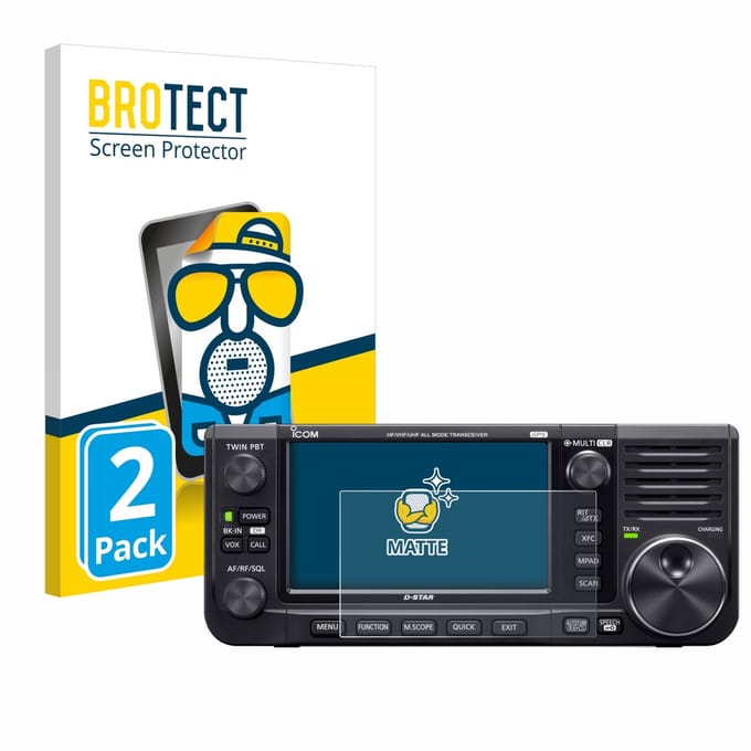 BROTECT - Screenprotector voor Icom IC-705 - Folie Beschermfolie matte 2 Stuks